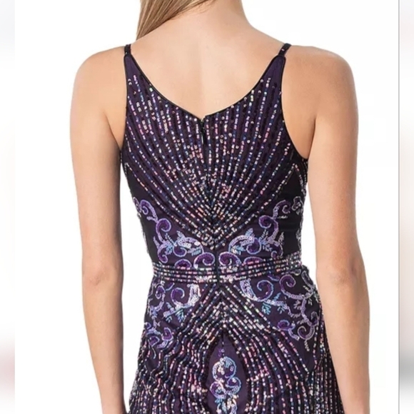 Dress THE Population Women's Felicity Sequined Cocktail Dress - Picture 5 of 16